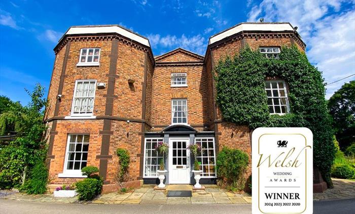Exterior view of Rossett Hall Hotel.